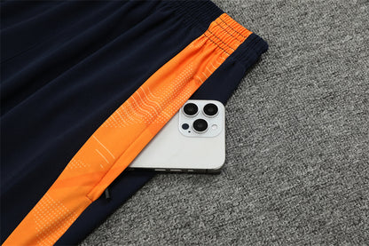Real Madrid 2024/25 Training Tracksuit (White + Orange #5)