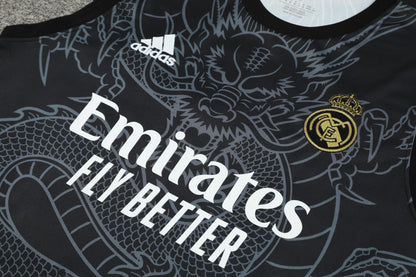 Real Madrid 2024/25 Training Vest Tracksuit (black dragon)