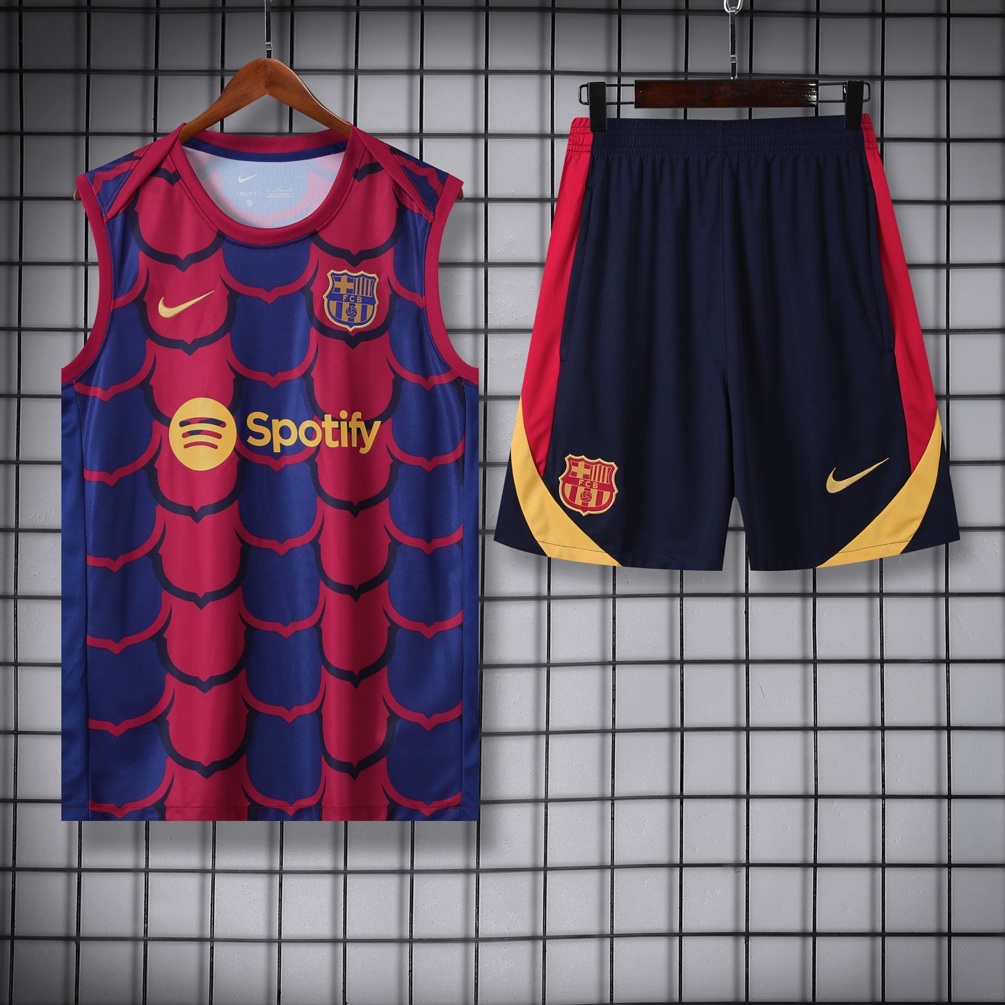 FC. Barcelona 2024/25 Training Vest Tracksuit (red 3)
