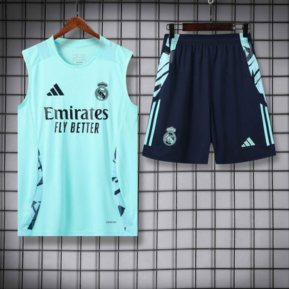 Real Madrid 2024/25 Training Vest Tracksuit (teal)