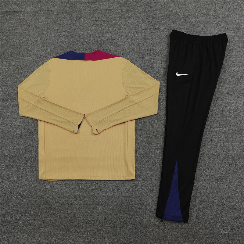 Barcelona 2024/25 Training Tracksuit (Gold)