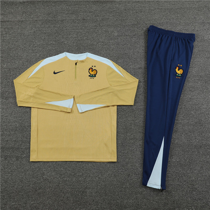 France 2024/25 Training Tracksuit (Gold)