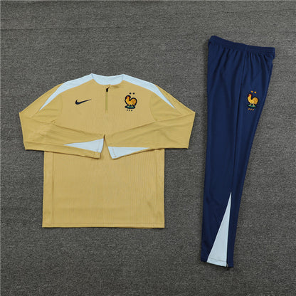 France 2024/25 Training Tracksuit (Gold)