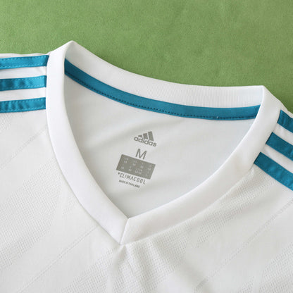 Real Madrid 2017/18 Longsleeved Home Jersey - Retro Edition - The Jersey Vault