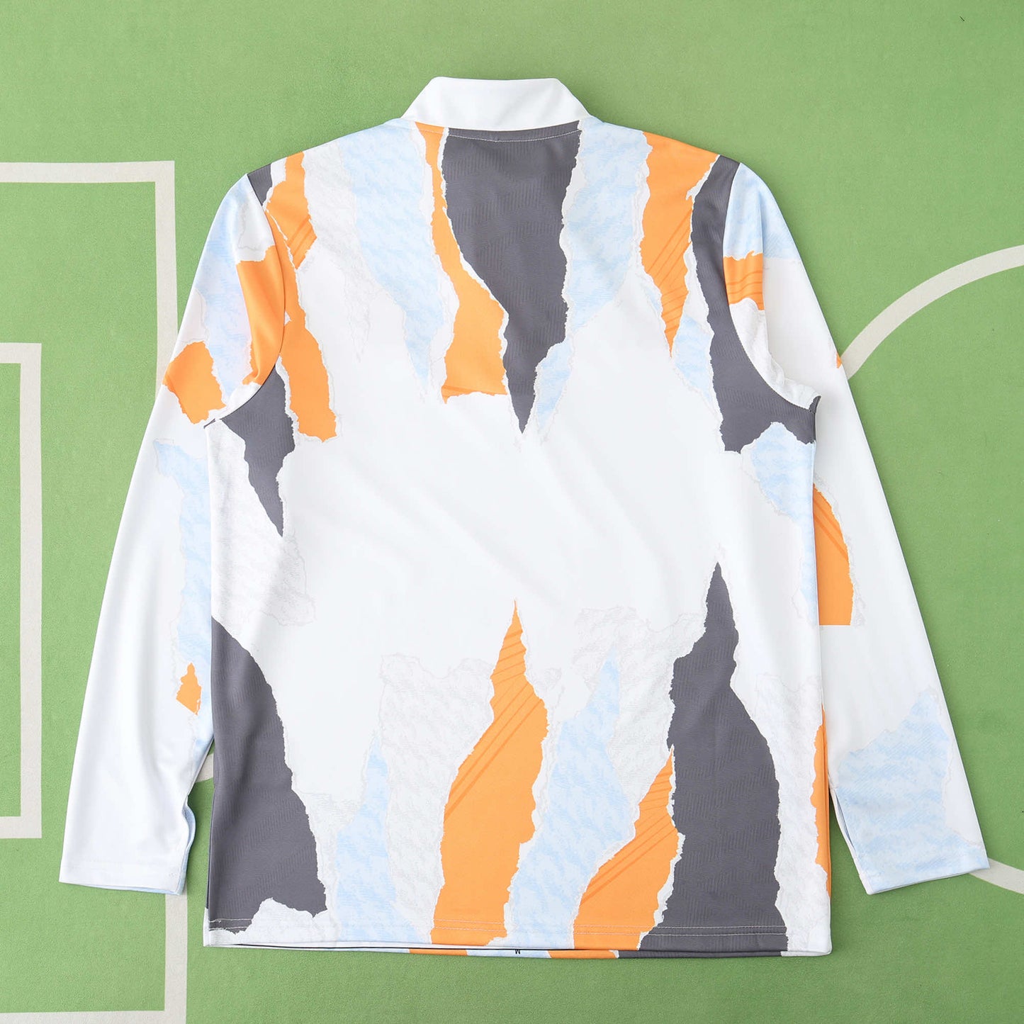 Real Madrid 2024/25 Training Tracksuit (White + Orange)